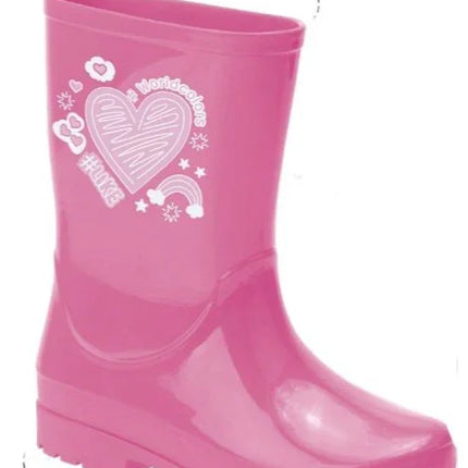World Color Girl's Rain Boots