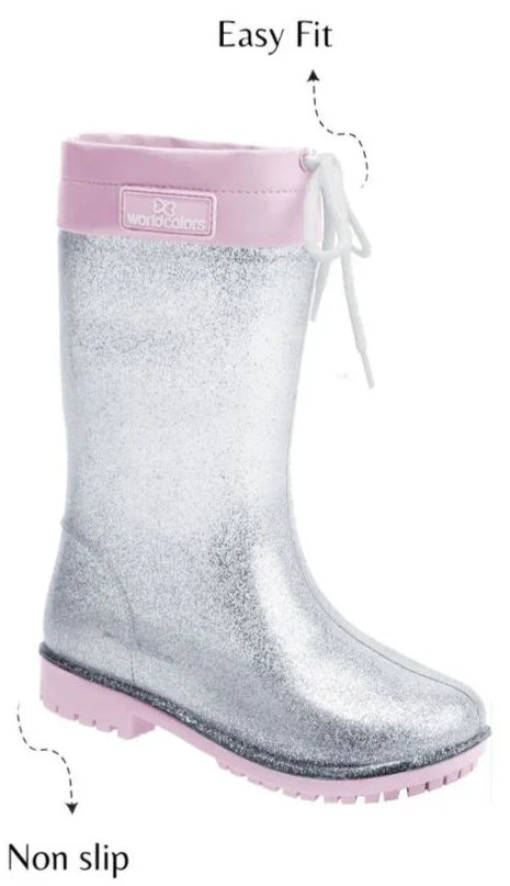 World Color Girl's Rain Boots